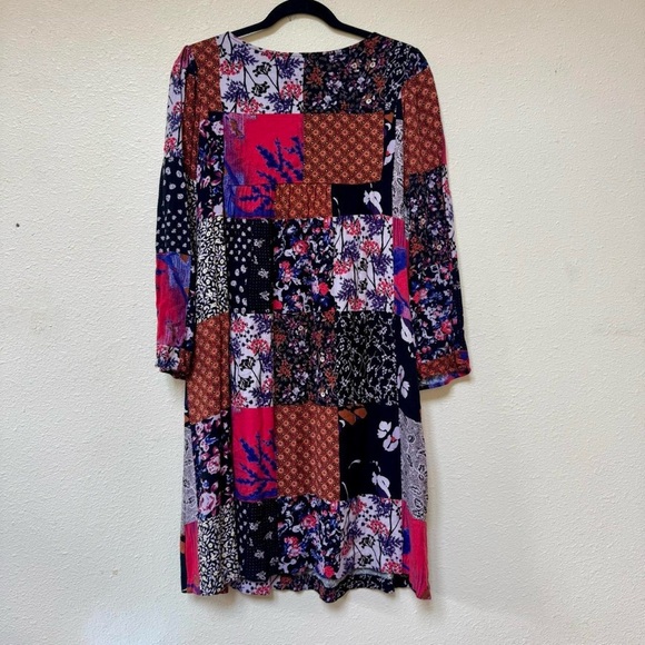 Anthropologie arcata patchwork dress with lace up front - Picture 5 of 9